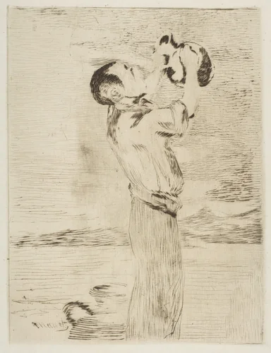 The Water Drinker by Edouard Manet, print, 1870-1874