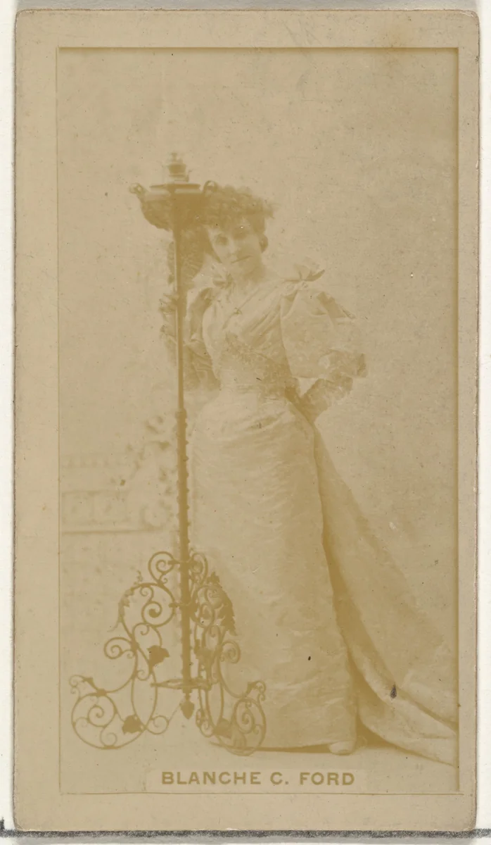 Blanche C. Ford, from the Actors and Actresses series (N145-8) issued by Duke Sons & Co. to promote Duke Cigarettes by W. Duke, Sons & Co., photograph, 1890-1895