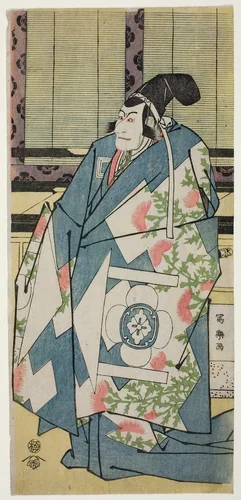 The Actor Ichikawa Ebizo as Kudo Saemon Suketsune (Ichikawa Ebizo no Kudo Saemon Suketsune) by Toshusai Sharaku (東洲斎 写楽), print, 1790-1800