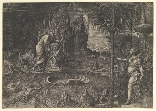 Allegory of Life by Giorgio Ghisi, print, 1561