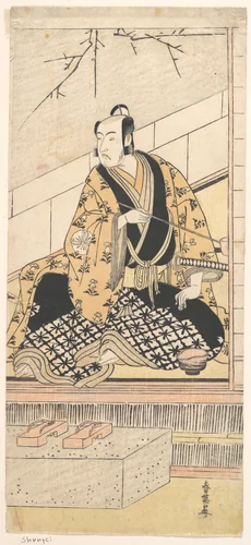 The Actor Matsumoto Koshiro IV Seated in an Outer Room by Katsukawa Shun'ei (勝川春英), print, 1789