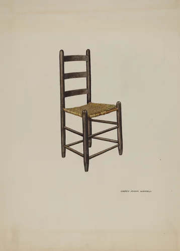 Chair by Harry Mann Waddell, index of american design, 1937