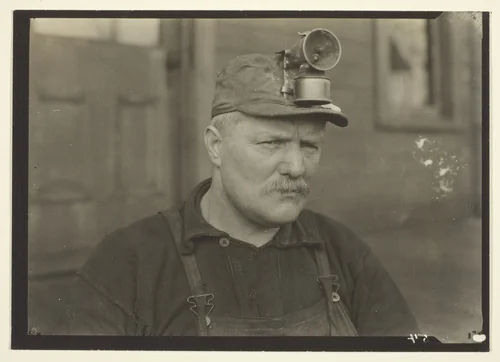 This Man, Scotch, Was Called The Poet Of The Mines, Eastern Pennsylvania Coal Mine by Lewis Wickes Hine, photograph, 1920