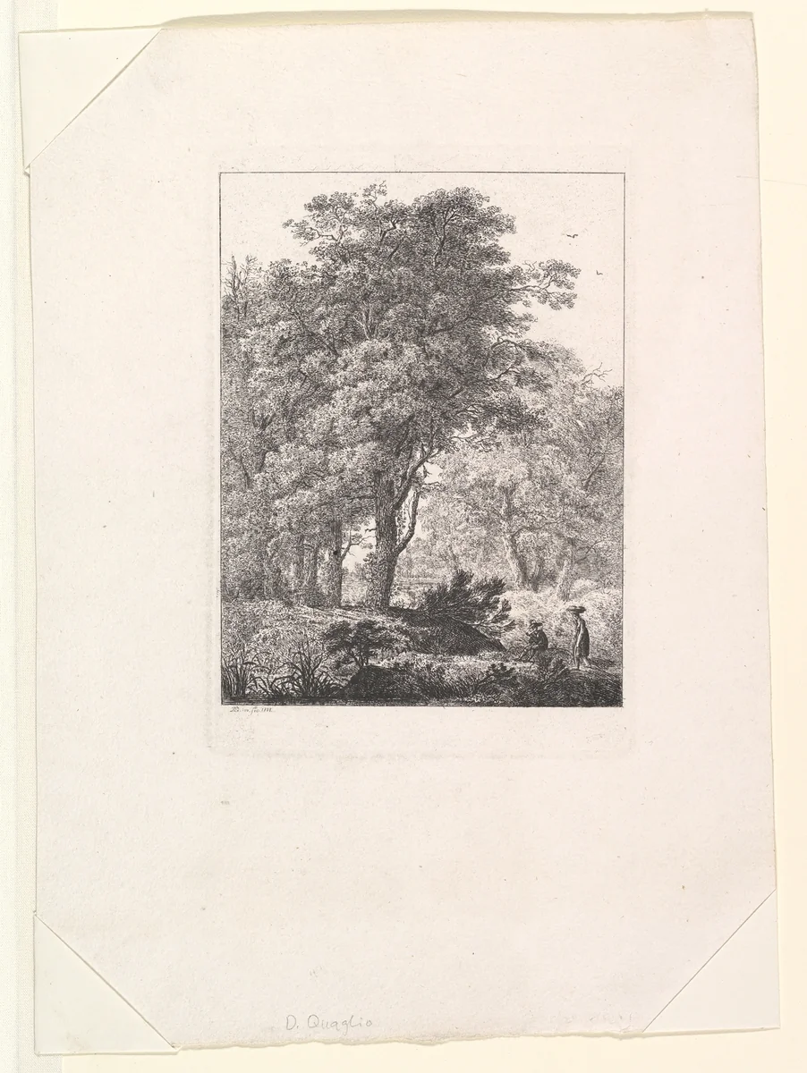 Forest Landscape by Domenico Quaglio, print, 1795-1837