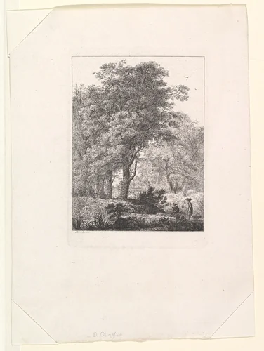 Forest Landscape by Domenico Quaglio, print, 1795-1837