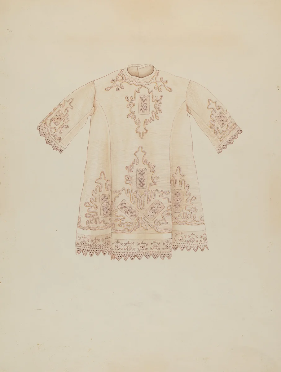 Baby Dress by Lucien Verbeke, index of american design, 1938