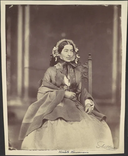 Elisabeth Häusermann by Franz Antoine, photograph, 1850-1869