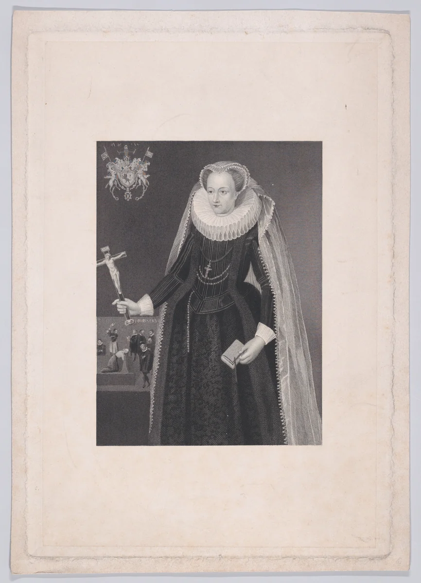 Mary, Queen of Scots by Edward Francis Finden, print, 1800-1899