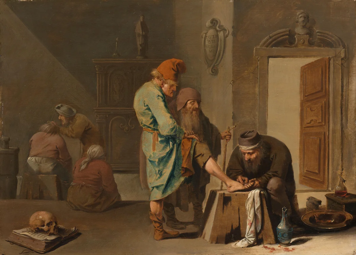 The Foot Operation by Pieter Jansz Quast, painting, 1634-1640
