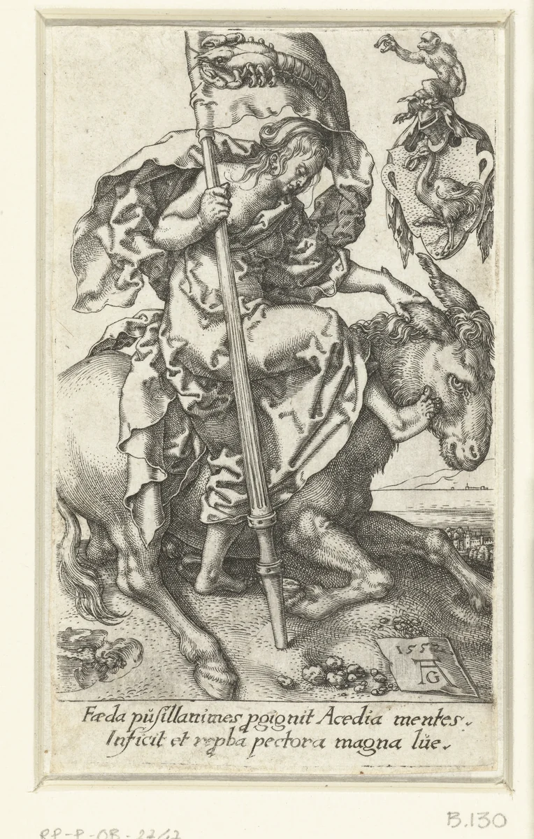 Luiheid by Unknown, print, 1552