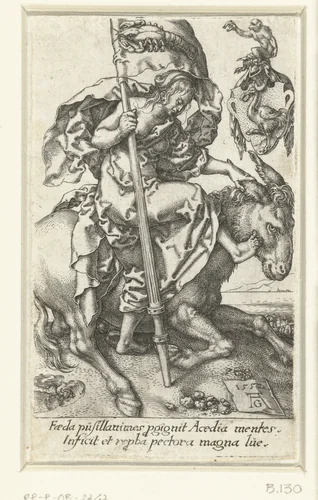 Luiheid by Unknown, print, 1552
