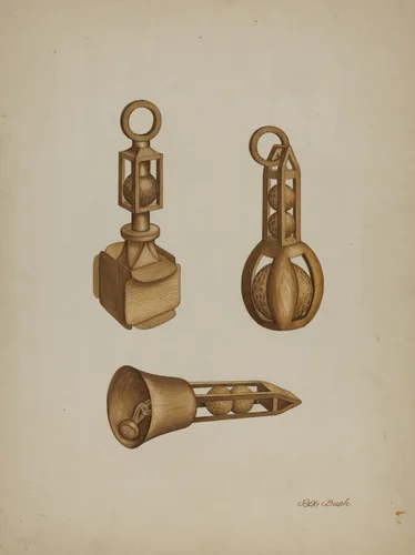 Wooden Toys by Rex F. Bush, index of american design, 1935-1942