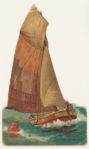 Dutch Coaster, from the Types of Vessels series (N139) issued by Duke Sons & Co. to promote Honest Long Cut Tobacco by W. Duke, Sons & Co., print, 1889