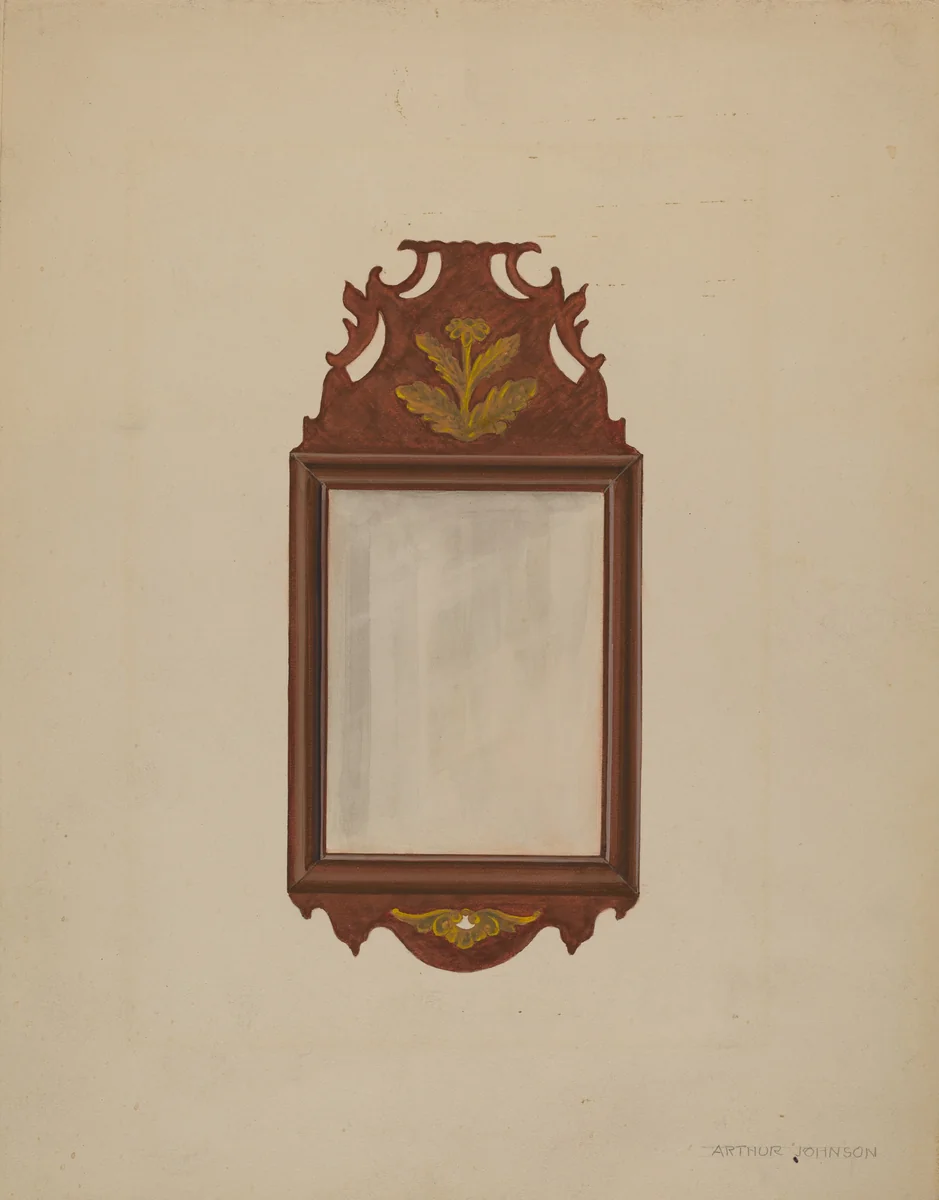 Mirror by Arthur Johnson, index of american design, 1936