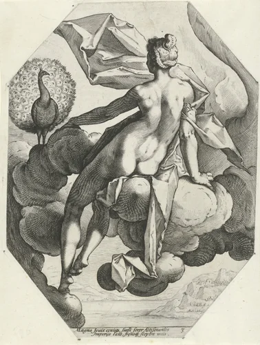 Juno by Unknown, print, 1585-1589