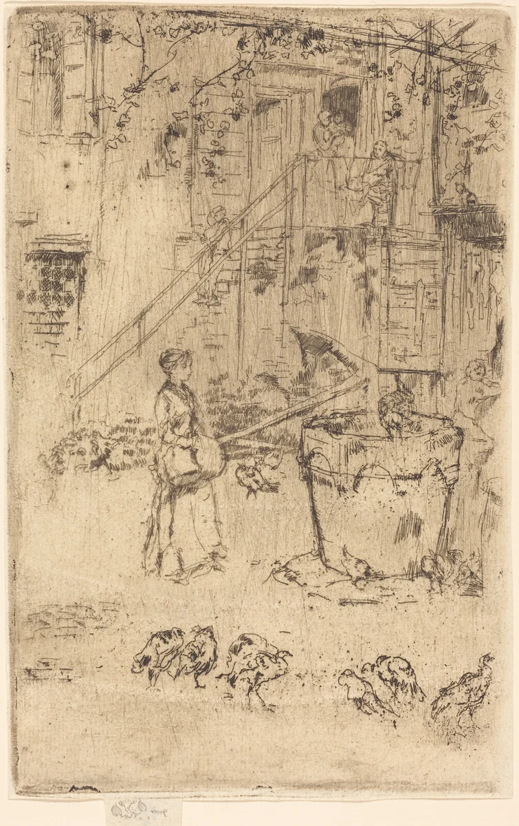 Turkeys by James McNeill Whistler, print, 1880