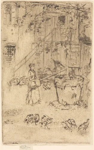 Turkeys by James McNeill Whistler, print, 1880