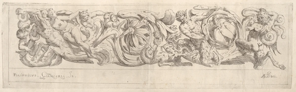 Disegni Varij di Polifilo Zancarli (Friezes) by Polifilo Giancarli, print, 1620-1630