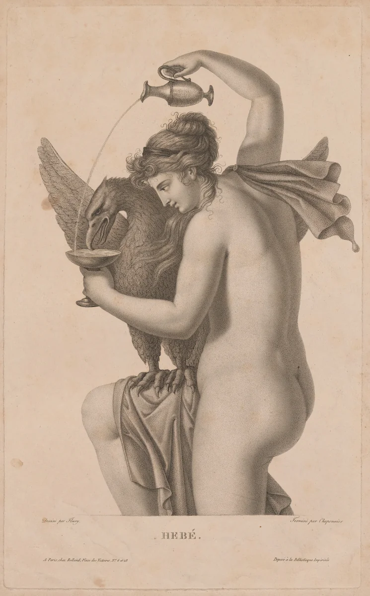 Hebé by Alexandre Chaponnier, print, 1770-1830