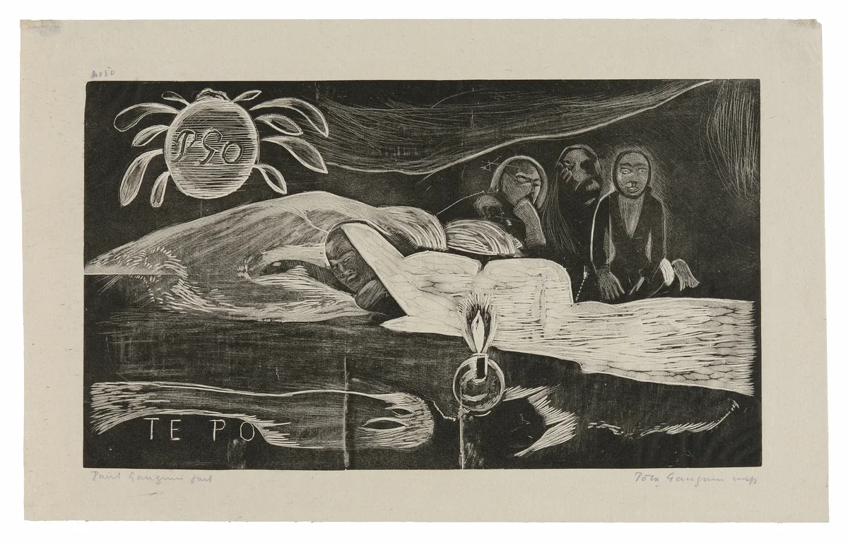 Te po (The Night), from the Noa Noa Suite by Paul Gauguin, print, 1893-1894