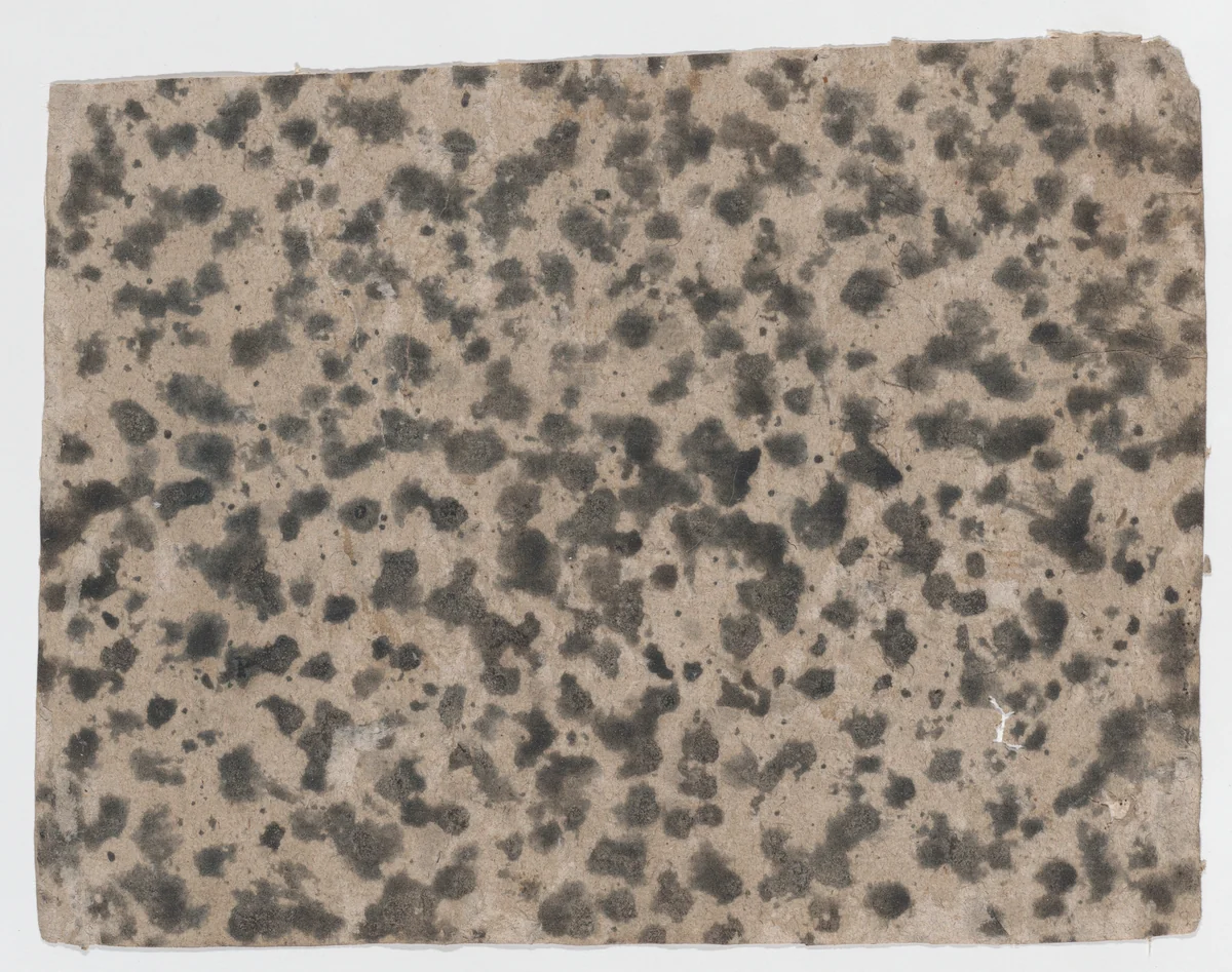 Sheet with an overall splotchy pattern by anonymous, print, 1800-1900