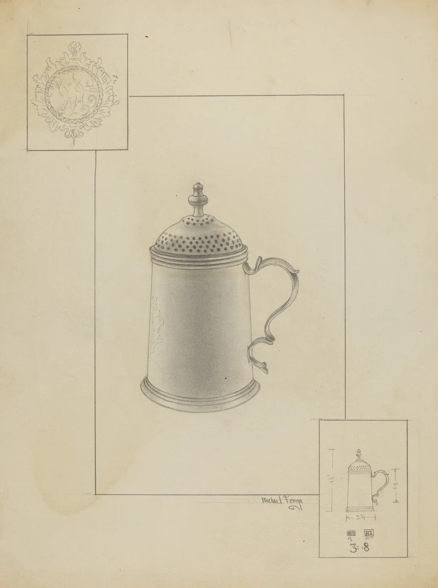 Silver Dredger by Michael Fenga, index of american design, 1936