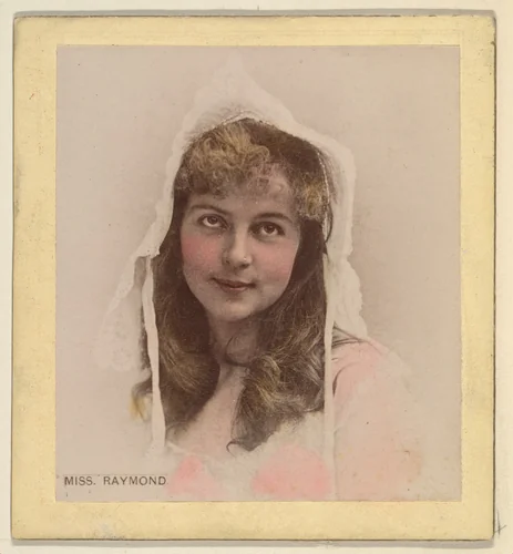 Miss Raymond, from the Actresses series (N246), Type 2, issued by Kinney Brothers to promote Sporting Extra Cigarettes by Kinney Brothers Tobacco Company, photograph, 1888-1892