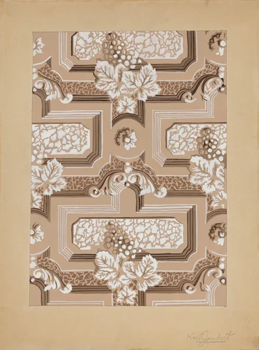Wall Paper by Karl Joubert, index of american design, 1937