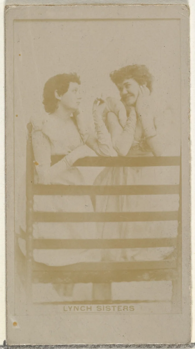 Lynch Sisters, from the Actors and Actresses series (N145-8) issued by Duke Sons & Co. to promote Duke Cigarettes by W. Duke, Sons & Co., photograph, 1890-1895