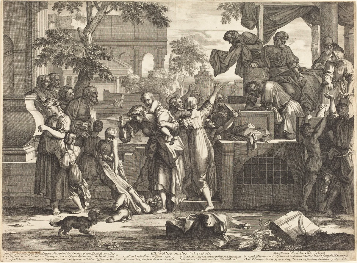 Vestine nudos by Sébastien Bourdon, print, 1665-1670