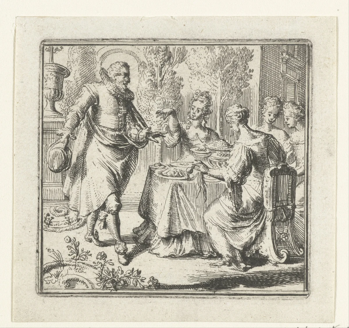 Illustratie voor de Decamerone van Boccaccio by Romeyn de Hooghe, print, 1697