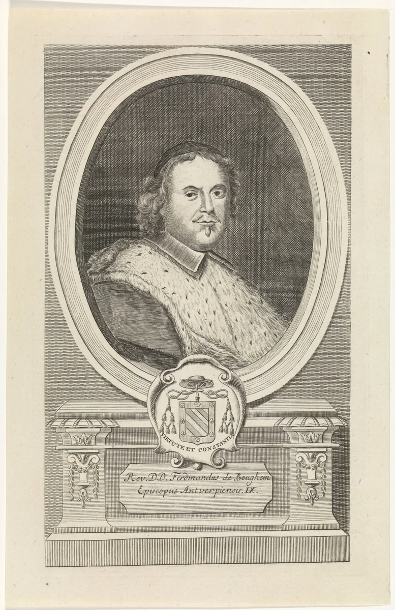 Portret van Johan Ferdinand Beughem by Jan Baptist Jongelinx, print, 1710-1725