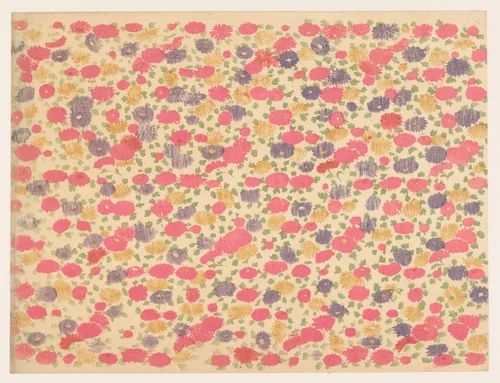 Strooipatroon van bloemen by anonymous, other, 1860-1930