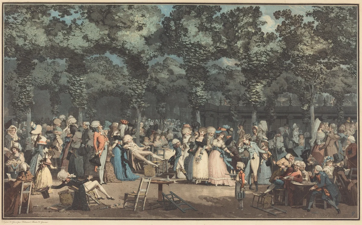 La Promenade Publique by Philibert Louis Debucourt, print, 1792