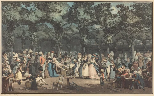 La Promenade Publique by Philibert Louis Debucourt, print, 1792