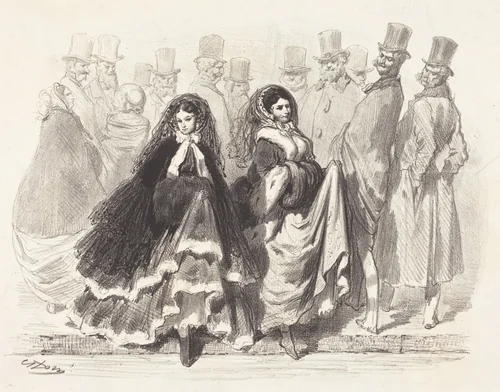 Street Scene by Gustave Doré, print, 1832-1883