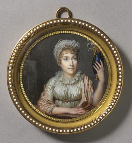 Portrait of Anne Vallayer-Coster by François Dumont, painting, 1804