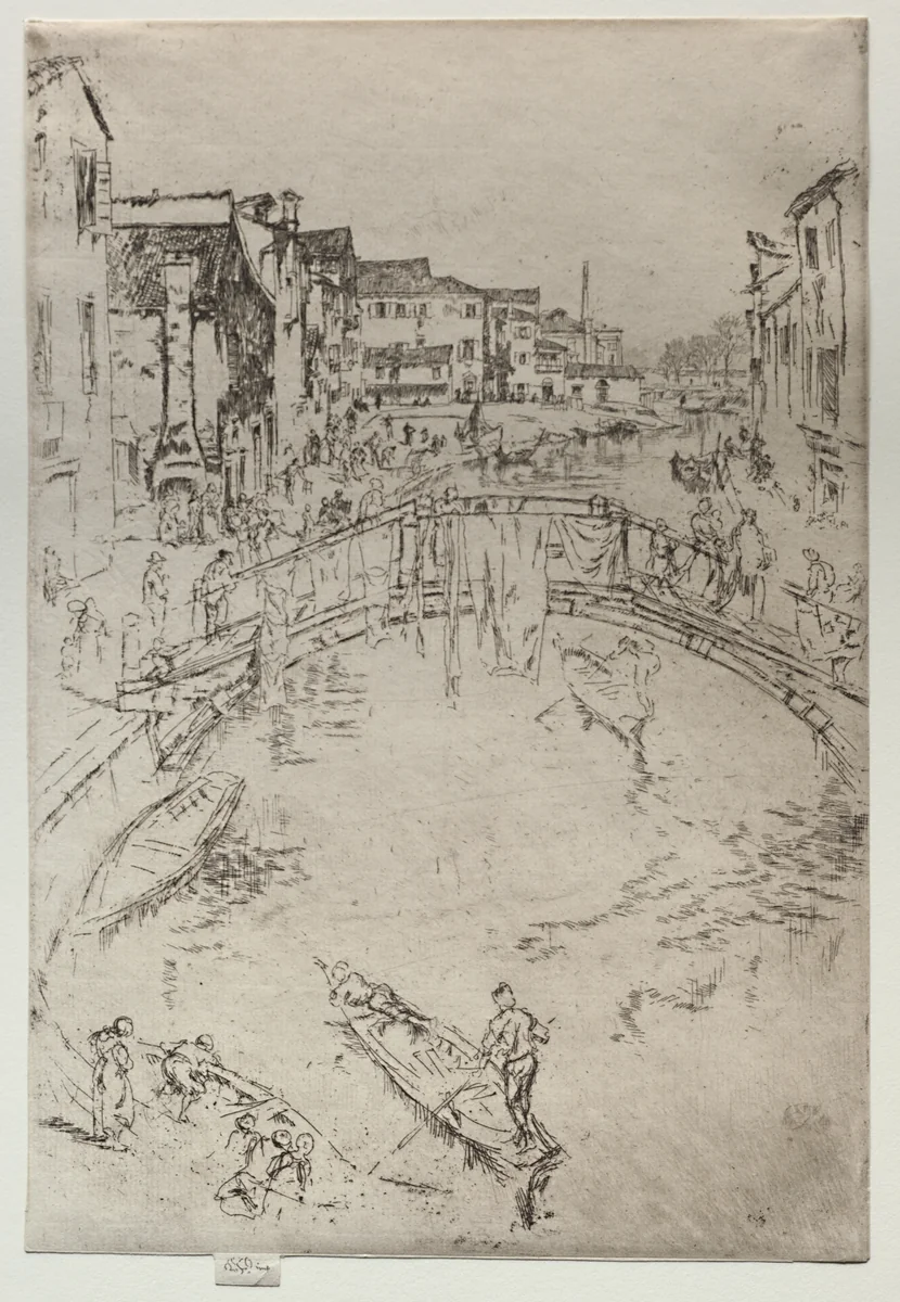 The Bridge by James McNeill Whistler, print, 1879-1880
