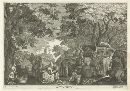 Herfst by Aegidius Sadeler, print, 1620