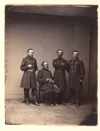 General William Ward and Staff by Mathew Brady, photograph, 1856-1866