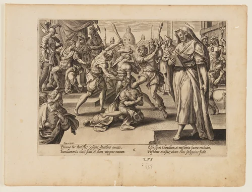 The Martyrdom of St James the Lesser, from The Martyrdom of Christ and the Apostles by Hendrick Goltzius, print, 1573-1583