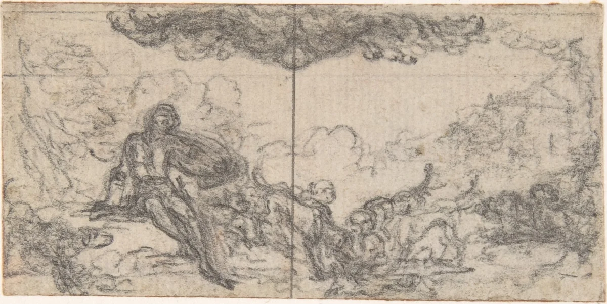 Design for a Box-Lid by Hubert François Gravelot, drawing, 1710-1773