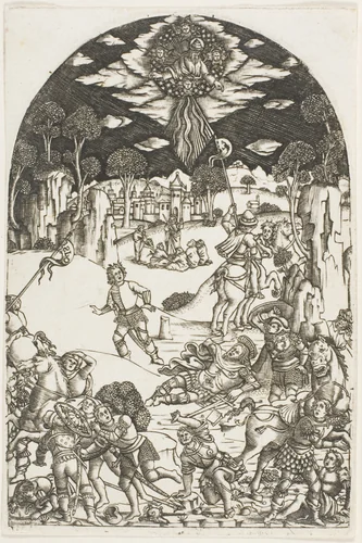 The Conversion of Saint Paul by Unknown Artist, print, 1401-1500
