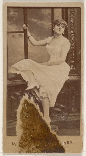 From the Actors and Actresses series (N45, Type 1) for Virginia Brights Cigarettes by Allen & Ginter, photograph, 1885-1891
