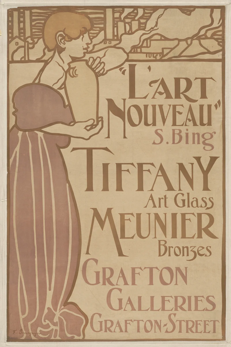 L'Art Nouveau, Grafton Galleries by Frank Brangwyn, design, 1898