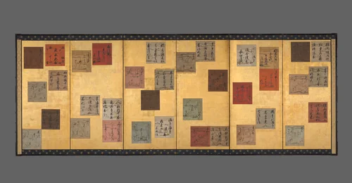 Japanese and Chinese Poems of the Four Seasons by Konoe Sakihisa (近衛前久), painting, 1567-1633