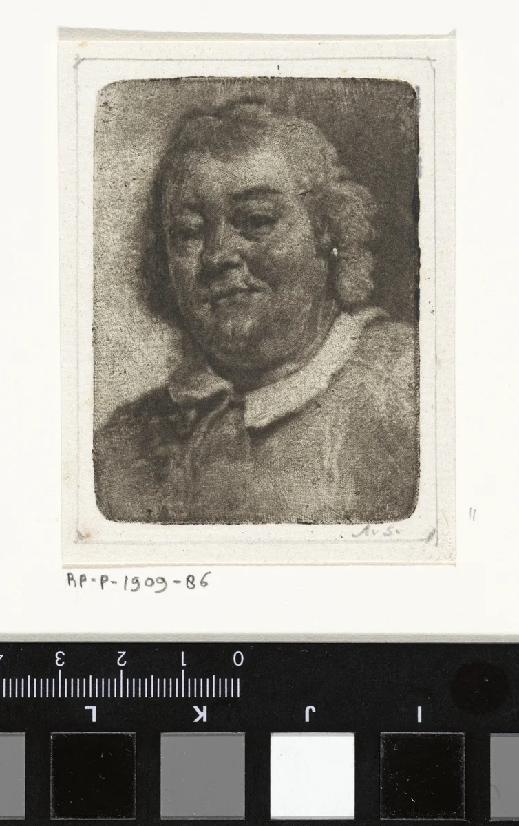 Buste van een man by Aert Schouman, print, 1720-1792