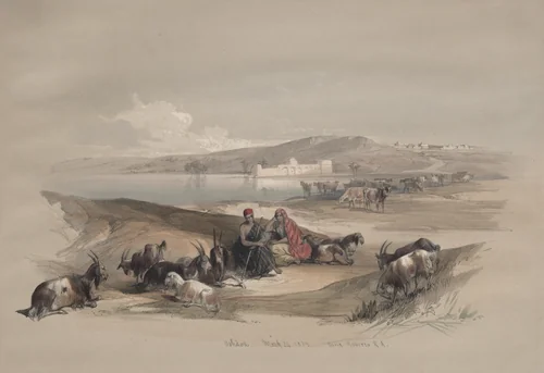 Ashdod by David Roberts, print, 1839