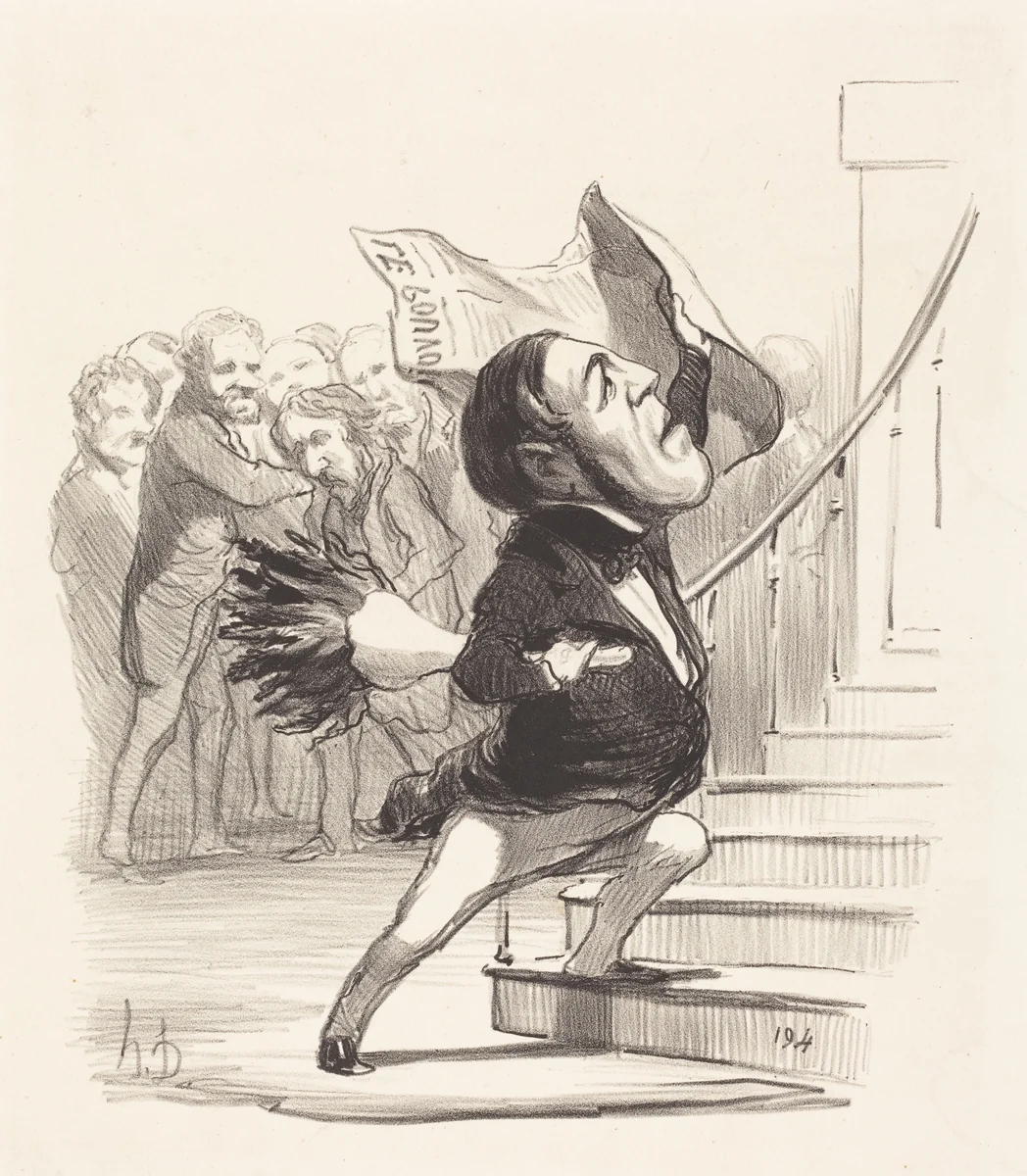 A. Granier de Cassagnac by Honoré Daumier, print, 1849