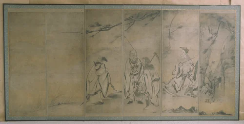 Immortals by Hasegawa Sakon (長谷川左近), painting, 1620-1639